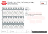 Interlock (Pasco) 19x22 cm · FLO-084 · Native interlock, course stripes
