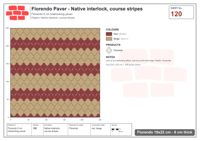 Interlock (Pasco) 19x22 cm · FLO-120 · Native interlock, course stripes