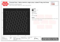 Interlock (Pasco) 19x22 cm · FLO-155 · Native interlock, single colour, rotated 75 deg, kerb frame