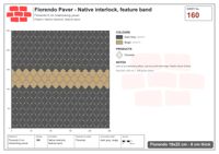 Interlock (Pasco) 19x22 cm · FLO-160 · Native interlock, feature band