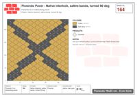 Interlock (Pasco) 19x22 cm · FLO-164 · Native interlock, saltire bands, turned 90 deg