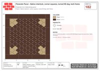 Interlock (Pasco) 19x22 cm · FLO-182 · Native interlock, corner squares, turned 90 deg, kerb frame