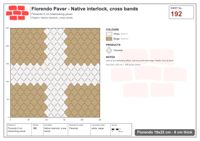 Interlock (Pasco) 19x22 cm · FLO-192 · Native interlock, cross bands
