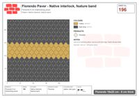 Interlock (Pasco) 19x22 cm · FLO-196 · Native interlock, feature band