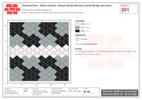 Interlock (Pasco) 19x22 cm · FLO-201 · Native interlock, chequer blocks with band, turned 90 deg, kerb frame