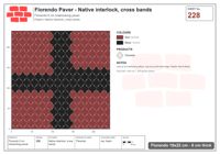Interlock (Pasco) 19x22 cm · FLO-228 · Native interlock, cross bands