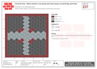 Interlock (Pasco) 19x22 cm · FLO-237 · Native interlock, cross bands with centre square, turned 90 deg, kerb frame