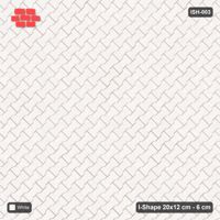 Interlock (Pasco) 20x12 cm · ISH-003 · Diagonal 45 deg lattice, solid tone