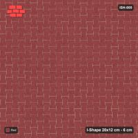Interlock (Pasco) 20x12 cm · ISH-005 · Quarter-turn lattice, solid tone