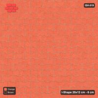 Interlock (Pasco) 20x12 cm · ISH-019 · Aligned lattice, solid field, accent kerb, kerb frame