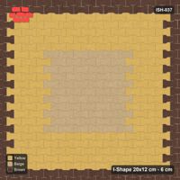 Interlock (Pasco) 20x12 cm · ISH-037 · Aligned lattice, centre block 112cm with edge course