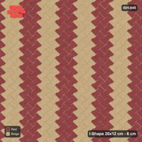 Interlock (Pasco) 20x12 cm · ISH-045 · Diagonal 45 deg lattice, vertical bands 28cm