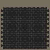Interlock (Pasco) 20x12 cm · ISH-056 · I-Shape Dog-Bone Single tone field, aligned lattice C - edge to edge