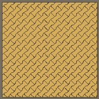 Interlock (Pasco) 20x12 cm · ISH-057 · I-Shape Dog-Bone Single tone field, diagonal 45 deg lattice A - kerb frame (Kerb 25H)