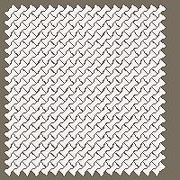 Interlock (Pasco) 20x12 cm · ISH-062 · I-Shape Dog-Bone Single tone field, diagonal 45 deg lattice C - edge to edge