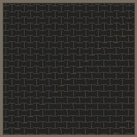 Interlock (Pasco) 20x12 cm · ISH-065 · I-Shape Dog-Bone Single tone field, aligned lattice C - kerb frame (Kerb 30B)