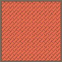 Interlock (Pasco) 20x12 cm · ISH-068 · I-Shape Dog-Bone Single tone field, contrast kerb frame, diagonal 45 deg lattice C - kerb frame (Kerb 30B)