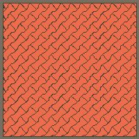 Interlock (Pasco) 20x12 cm · ISH-075 · I-Shape Dog-Bone Single tone field, contrast kerb frame, diagonal 45 deg lattice A - kerb frame (Kerb 42H)
