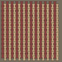 Interlock (Pasco) 20x12 cm · ISH-116 · I-Shape Dog-Bone Unit checker, quarter-turn lattice A - edge to edge
