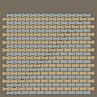 Interlock (Pasco) 20x12 cm · ISH-118 · I-Shape Dog-Bone Unit checker, aligned lattice C - edge to edge