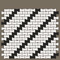 Interlock (Pasco) 20x12 cm · ISH-130 · I-Shape Dog-Bone Accent file every 4th, aligned lattice A - edge to edge