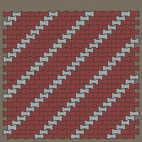 Interlock (Pasco) 20x12 cm · ISH-132 · I-Shape Dog-Bone Accent file every 4th, aligned lattice C - edge to edge