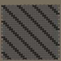 Interlock (Pasco) 20x12 cm · ISH-136 · I-Shape Dog-Bone Accent cross-file every 4th, aligned lattice A - edge to edge