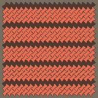 Interlock (Pasco) 20x12 cm · ISH-138 · I-Shape Dog-Bone Accent cross-file every 4th, diagonal 45 deg lattice C - edge to edge