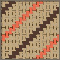 Interlock (Pasco) 20x12 cm · ISH-139 · I-Shape Dog-Bone Accent cross-file every 4th, quarter-turn lattice A - kerb frame (Heel kerb 75x150x600)