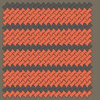 Interlock (Pasco) 20x12 cm · ISH-140 · I-Shape Dog-Bone Accent cross-file every 4th, diagonal 45 deg lattice B - edge to edge
