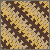 Interlock (Pasco) 20x12 cm · ISH-161 · I-Shape Dog-Bone Counter-diagonal file stripes, diagonal 45 deg lattice C - kerb frame (Kerb 30H/20)