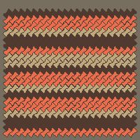 Interlock (Pasco) 20x12 cm · ISH-168 · I-Shape Dog-Bone Horizontal colour bands 20cm, diagonal 45 deg lattice B - edge to edge
