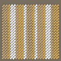 Interlock (Pasco) 20x12 cm · ISH-174 · I-Shape Dog-Bone Vertical colour bands 20cm, diagonal 45 deg lattice C - edge to edge