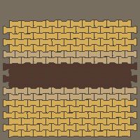 Interlock (Pasco) 20x12 cm · ISH-188 · I-Shape Dog-Bone Centre feature band 40cm, aligned lattice A - edge to edge