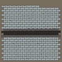 Interlock (Pasco) 20x12 cm · ISH-192 · I-Shape Dog-Bone Centre feature band 20cm, aligned lattice B - edge to edge