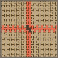 Interlock (Pasco) 20x12 cm · ISH-199 · I-Shape Dog-Bone Cross feature 16cm, quarter-turn lattice C - kerb frame (Heel kerb 75x150x600)