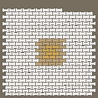 Interlock (Pasco) 20x12 cm · ISH-206 · I-Shape Dog-Bone Centre block 20cm, aligned lattice A - edge to edge