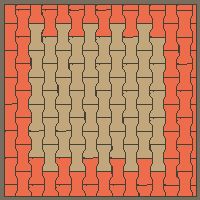 Interlock (Pasco) 20x12 cm · ISH-207 · I-Shape Dog-Bone Centre block 24cm, quarter-turn lattice B - kerb frame (Kerb 40H)