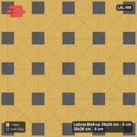 Interlock (Pasco) 28x24 cm · LAL-006 · Octagon Rosette Grid - single house colour, accent squares