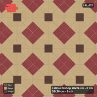 Interlock (Pasco) 28x24 cm · LAL-022 · Octagons with Diamond Blocks - diamond blocks and dark centres