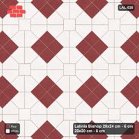 Interlock (Pasco) 28x24 cm · LAL-025 · Octagons with Diamond Blocks - accent diamond blocks only