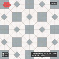 Interlock (Pasco) 28x24 cm · LAL-029 · Octagons with Diamond Blocks - diamond blocks and centres in one accent, turned 45 deg