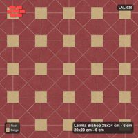 Interlock (Pasco) 28x24 cm · LAL-030 · House-Pair Rows - accent squares