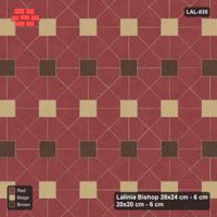 Interlock (Pasco) 28x24 cm · LAL-035 · House-Pair Rows - alternating square rows