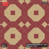 Interlock (Pasco) 28x24 cm · LAL-039 · Octagons with House Pairs and Plus Squares - two-colour octagons and pairs