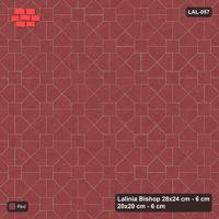 Interlock (Pasco) 28x24 cm · LAL-057 · Octagon Rosette Grid - single colour
