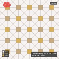 Interlock (Pasco) 28x24 cm · LAL-090 · Octagon Rosette Grid - single house colour, two square accents