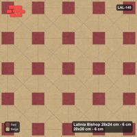 Interlock (Pasco) 28x24 cm · LAL-145 · House-Pair Rows - accent squares