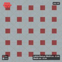 Interlock (Pasco) 28x24 cm · LAL-147 · House-Pair Rows - accent squares