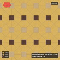 Interlock (Pasco) 28x24 cm · LAL-151 · House-Pair Rows - alternating square rows